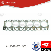 KJ100-1003001-386 junta de culata yuchai para YC6K